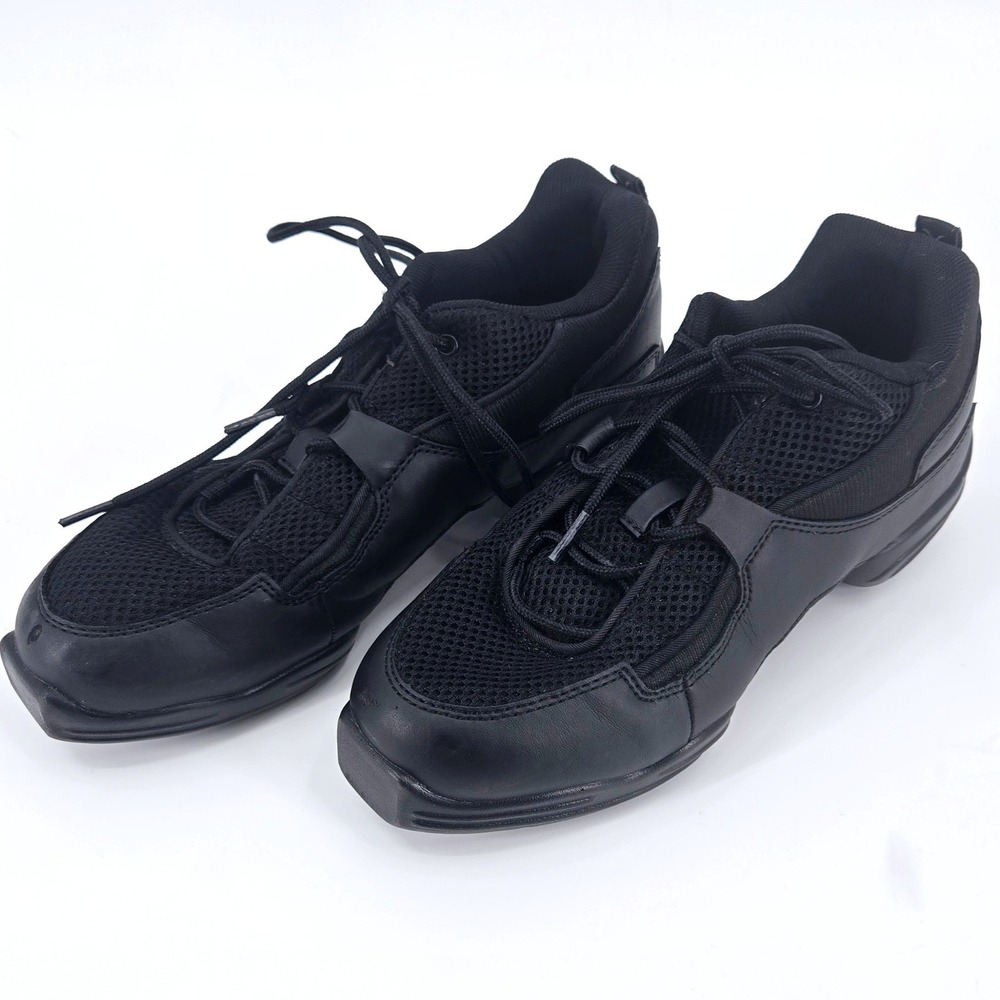 Capezio Fierce Dansneaker DS11 Black Split Sole Dance Shoes Size 8.5 VGUC